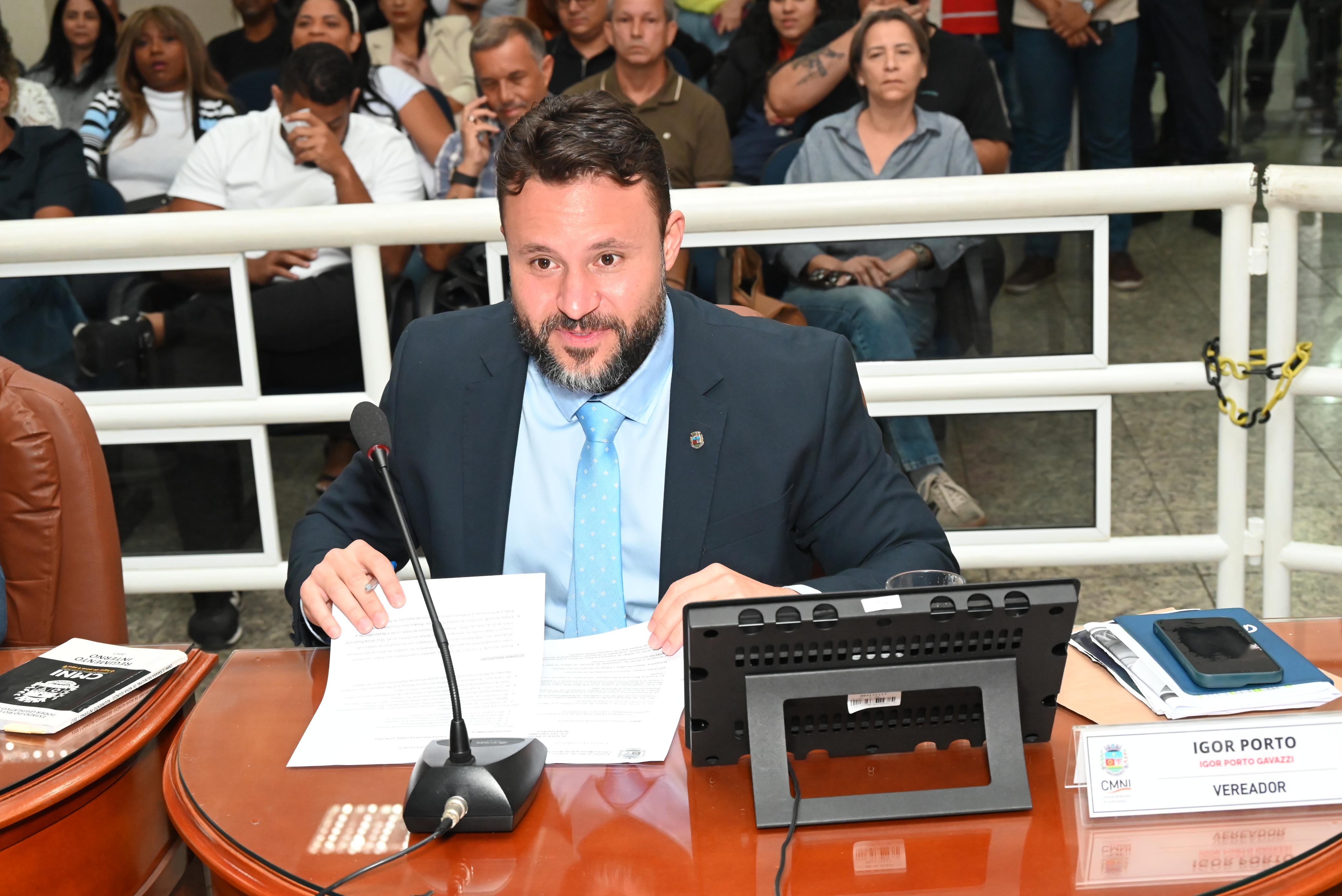 Ver Igor Porto parabenizou o projeto do vereador Thadeu