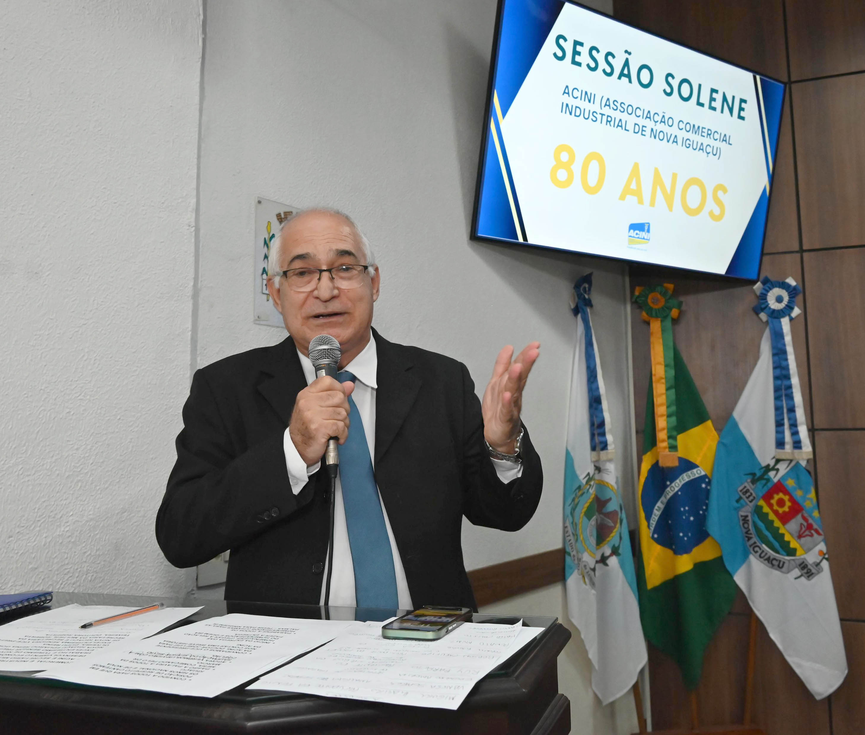 Professor José Luiz: resgate histórico da ACINI foi tema da sua palestra