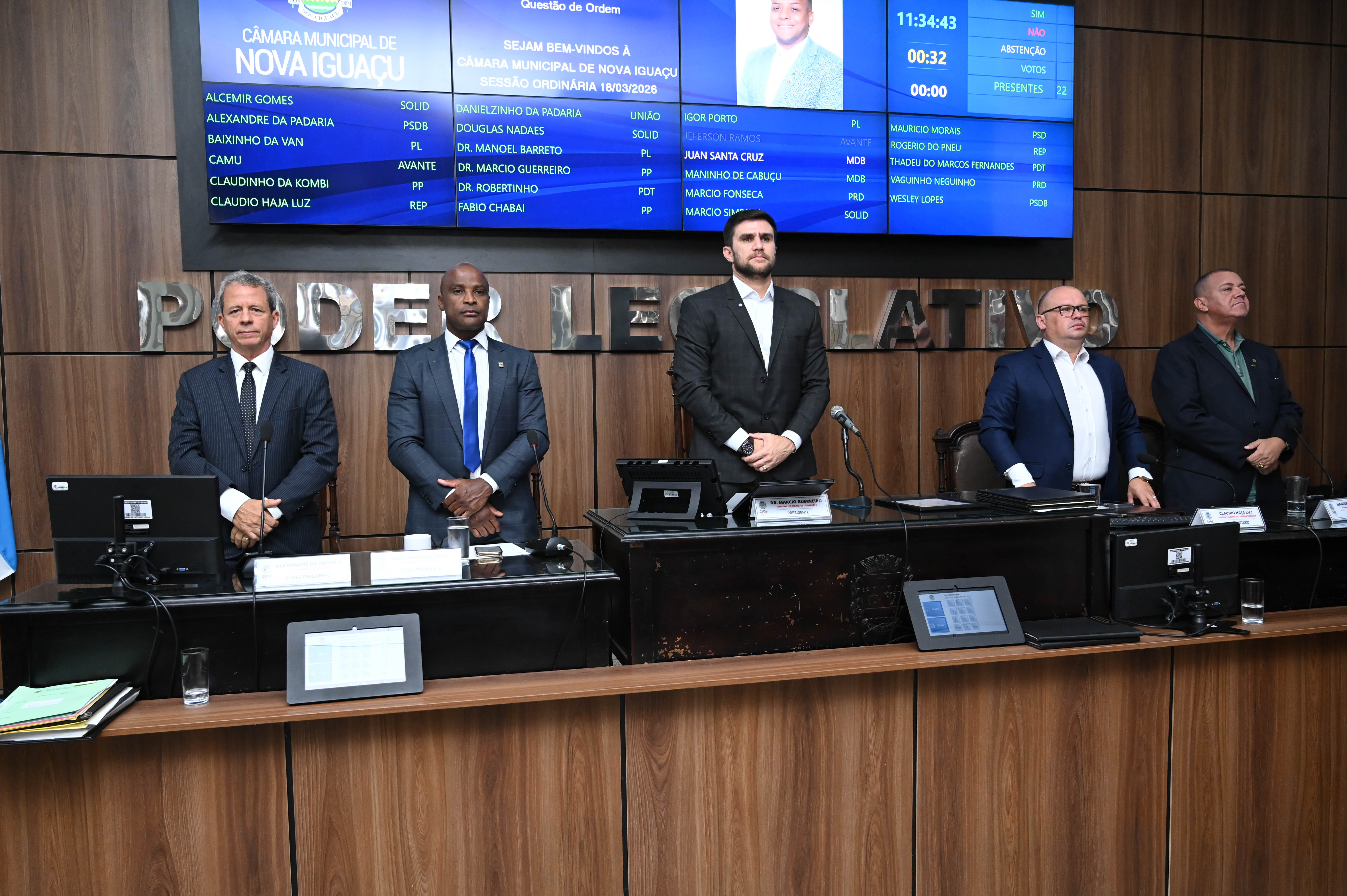 Mesa Diretora da  CMNI