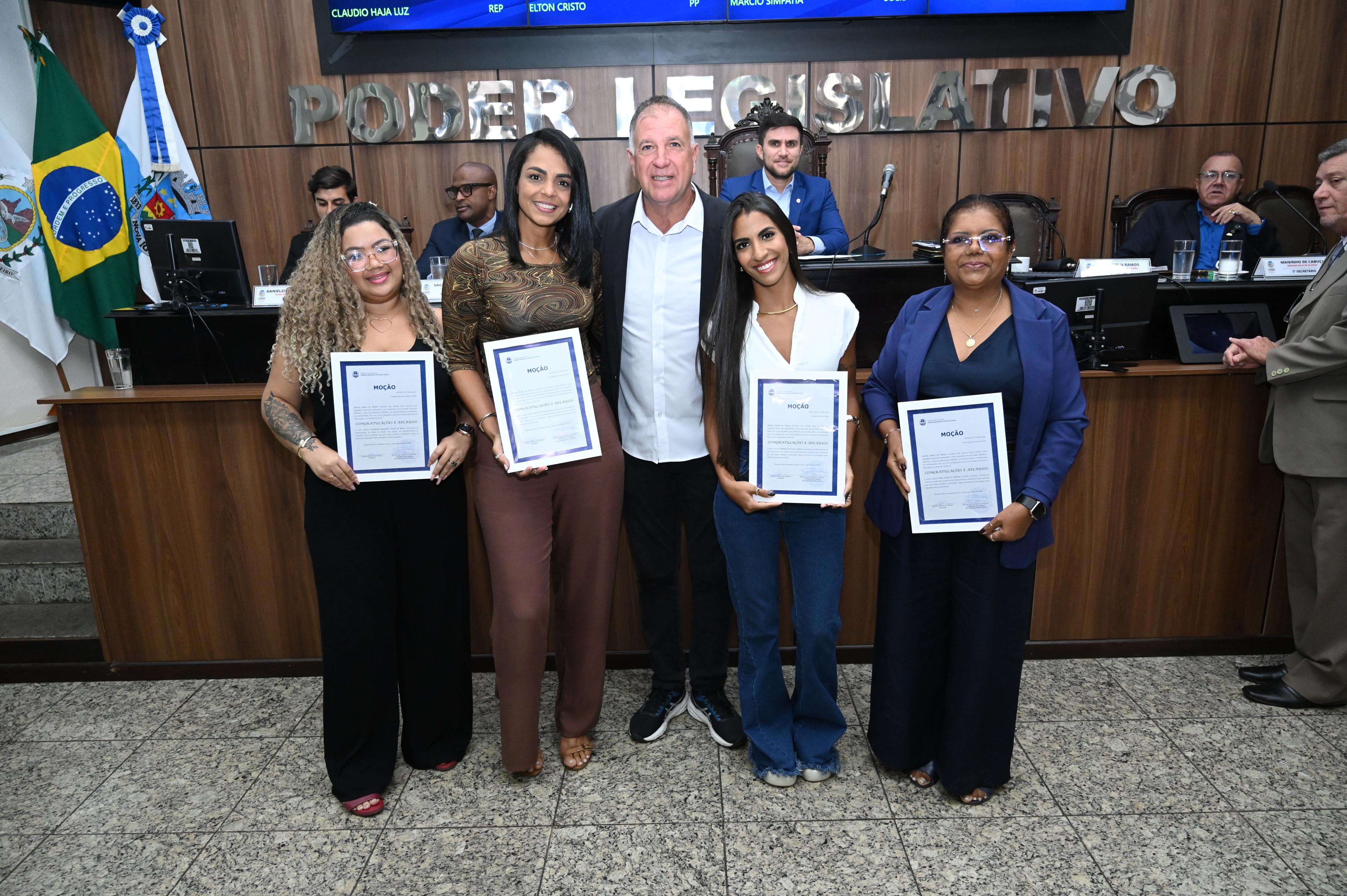 Profissionais da saúde sáo reconhecidas pelo vereador Jeferson Ramos