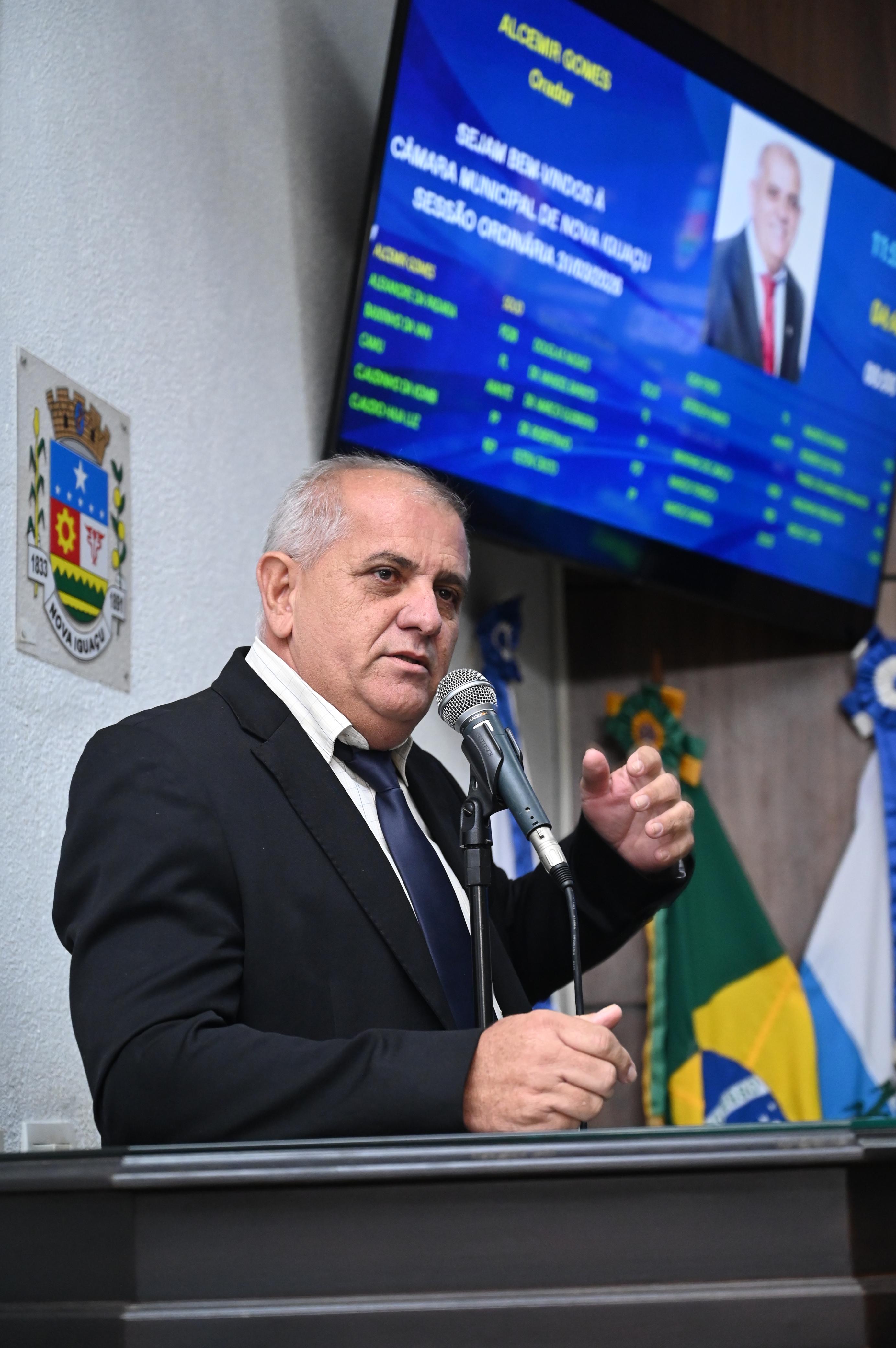 Ver Alcemir: união entre Legislativo e Executivo significa ações positivas em benefício da população